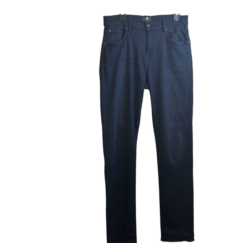 7 For All Mankind Men's Navy Slim Jeans 33W 36L
